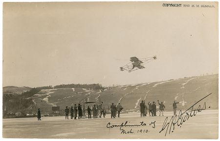 Lot #450 Glenn Curtiss Signed Photograph - Image 1