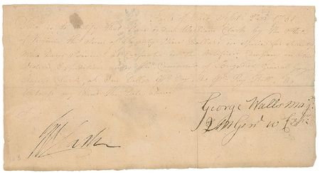 Lot #367 George Rogers Clark Signed Document - Image 1
