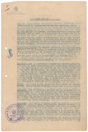 Lot #216 Che Guevara Signed Document - Image 1