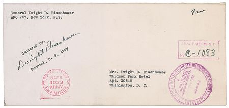 Lot #55 Dwight D. Eisenhower Envelope - Image 1