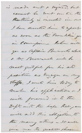 Lot #421 David G. Farragut Handwritten Letter Signed - Image 2