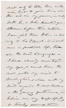 Lot #421 David G. Farragut Handwritten Letter Signed - Image 3
