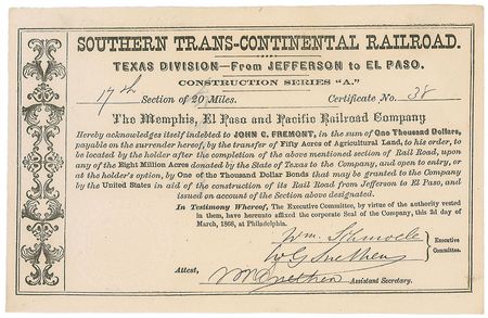 Lot #422 John C. Fremont - Image 2
