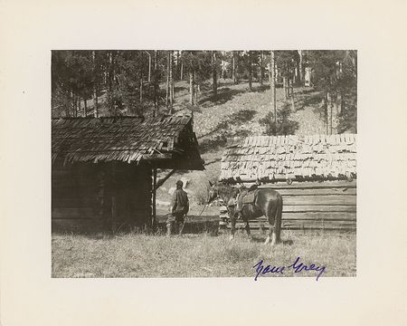 Lot #693 Zane Grey Signed Photograph - Image 1
