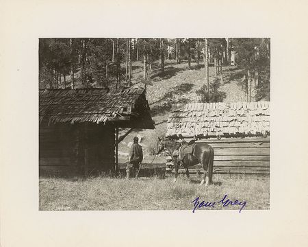 Lot #693 Zane Grey Signed Photograph - Image 2