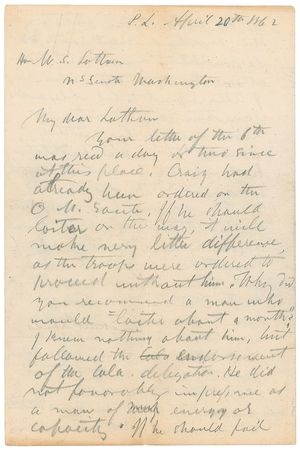 Lot #374 Henry W. Halleck: “The enemy has concentrated his best troops & ablest generals against me. We have beaten him thus far” - Image 1