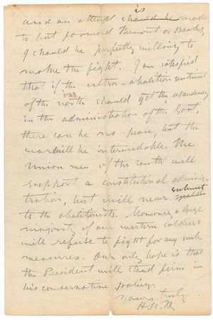 Lot #374 Henry W. Halleck: “The enemy has concentrated his best troops & ablest generals against me. We have beaten him thus far” - Image 4