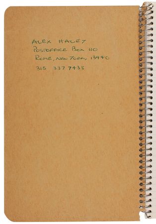 Lot #640 Alex Haley Autograph Manuscript - Image 1
