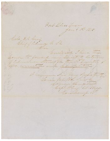 Lot #431 James Longstreet Handwritten Letter Signed - Image 1