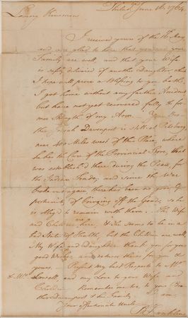 Lot #120 Benjamin Franklin: Lengthy handwritten 1764 letter from Philadelphia providing an update on his nephew, caught in the midst of Pontiac’s War - Image 2