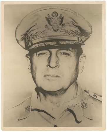 Lot #380 Douglas MacArthur Signed Photograph - Image 2