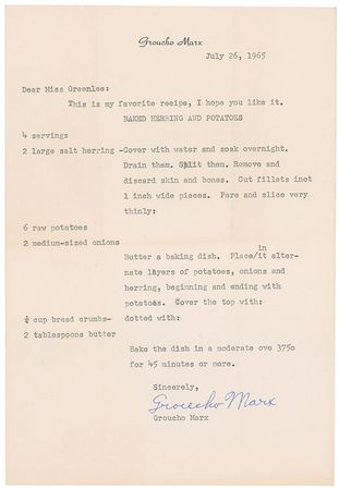 Lot #936 Groucho Marx Typed Letter Signed - Image 2