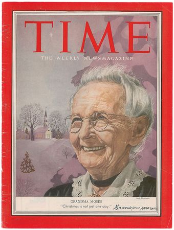 Lot #594 Grandma Moses Magazine Cover - Image 2