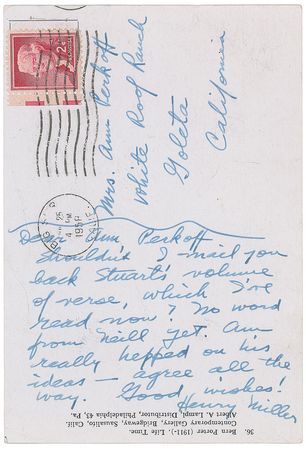 Lot #705 Henry Miller Handwritten Letters Signed - Image 3