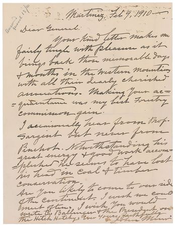 Lot #706 John Muir: Recalling ?those memorable days & months in the western mountains? while attempting to save Yosemite - Image 2