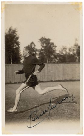 Lot #974 Paavo Nurmi: Rare signed photo of Finland’s ten-time Olympic medalist - Image 2