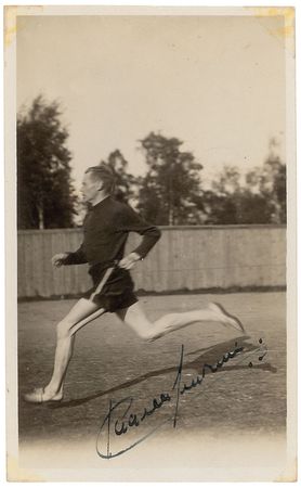 Lot #974 Paavo Nurmi: Rare signed photo of Finland’s ten-time Olympic medalist - Image 1