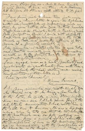 Lot #599 Hiram Powers Handwritten Letter Signed and Signed Photograph - Image 2