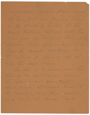 Lot #647 O. Henry Handwritten Manuscript - Image 1