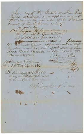 Lot #144 Donner Party: James F. Reed Signed Document - Image 1