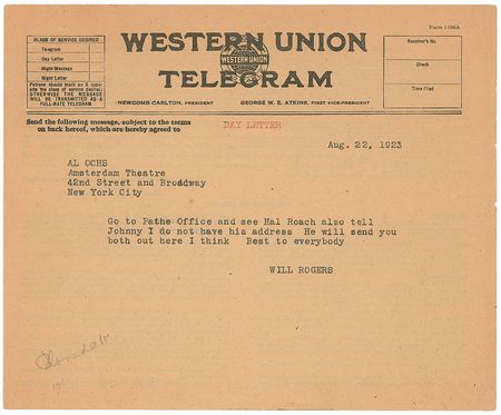 Lot #948 Will Rogers - Image 2
