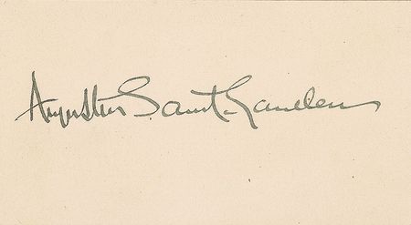 Lot #600 Augustus Saint-Gaudens - Image 1