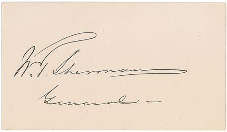 Lot #439 William T. Sherman Signature - Image 2