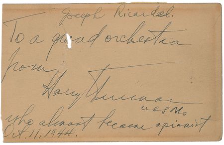 Lot #53 Harry S. Truman Signature - Image 2