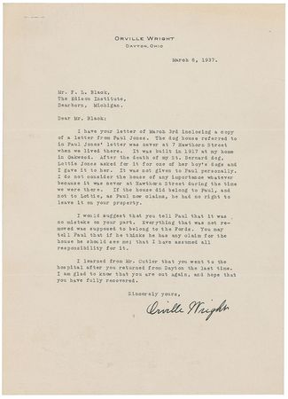 Lot #462 Orville Wright: ?Everything that was not removed was supposed to belong to the Fords? - Image 1