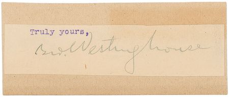 Lot #358 George Westinghouse - Image 1