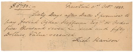 Lot #11 William Henry Harrison Endorsement - Image 2
