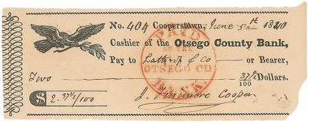 Lot #687 James Fenimore Cooper - Image 1