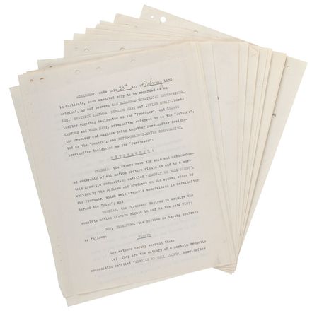 Lot #823 Irving Berlin Signed Document - Image 2