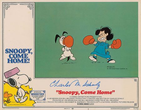 Lot #618 Charles Schulz Lobby Card - Image 1