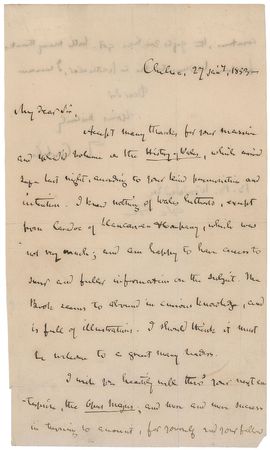 Lot #684 Thomas Carlyle Handwritten Letter Signed - Image 1