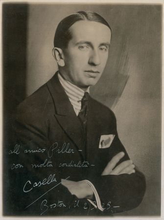 Lot #759 Alfredo Casella Signed Photograph - Image 1