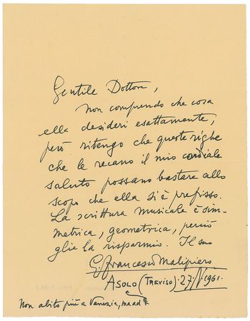 Lot #772 Gian Francesco Malipiero - Image 2