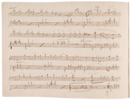 Lot #736 Saverio Mercadante Autograph Musical Manuscript - Image 2
