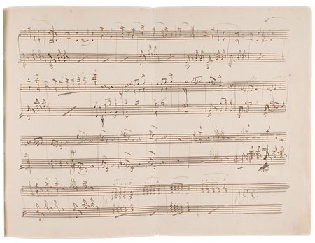 Lot #736 Saverio Mercadante Autograph Musical Manuscript - Image 3