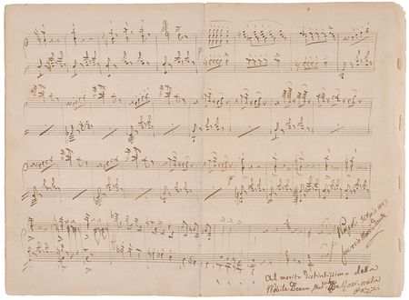 Lot #736 Saverio Mercadante Autograph Musical Manuscript - Image 4