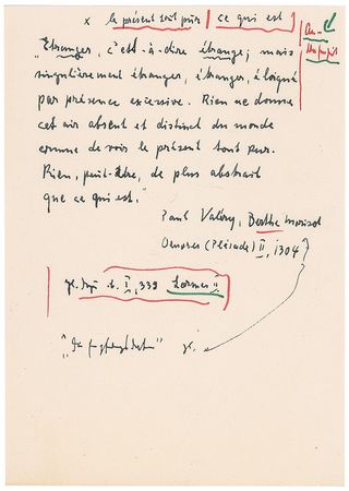 Lot #296 Martin Heidegger Handwritten Notes - Image 1