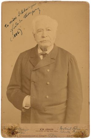 Lot #280 Ferdinand de Lesseps Signed Photograph - Image 1