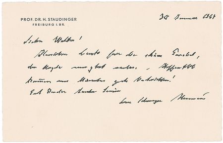 Lot #349 Hermann Staudinger Handwritten Letter Signed - Image 2