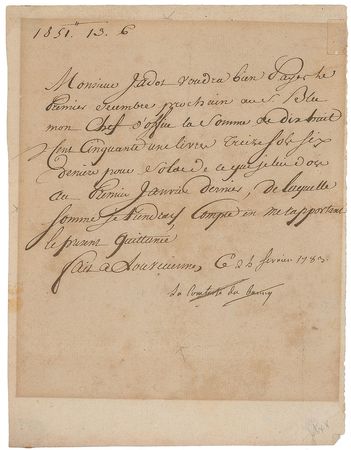 Lot #241 King Louis XV: Madame du Barry Signed Letter - Image 2