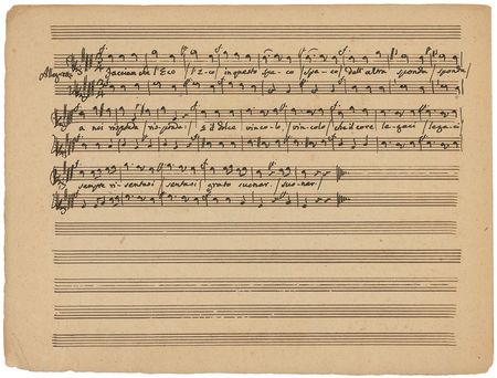 Lot #743 Antonio Salieri: Salieri—instructor of Beethoven, Schubert, and Liszt—pens a duet - Image 2