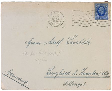 Lot #294 Haile Selassie Signature - Image 2