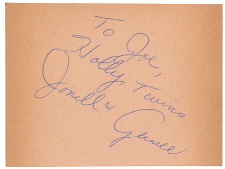Lot #830 Eddie Cochran and the Holly Twins Signature - Image 2