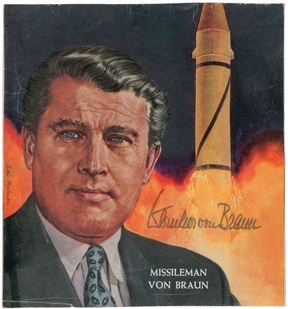 Lot #527 Wernher von Braun Signed Photograph - Image 2