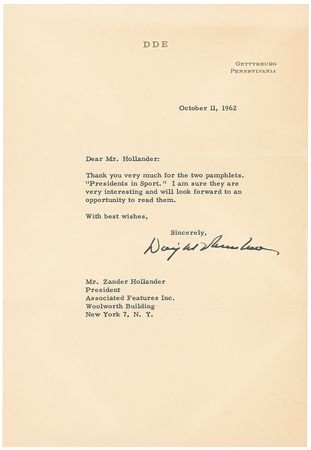 Lot #94 Dwight D. Eisenhower Typed Letter Signed - Image 1