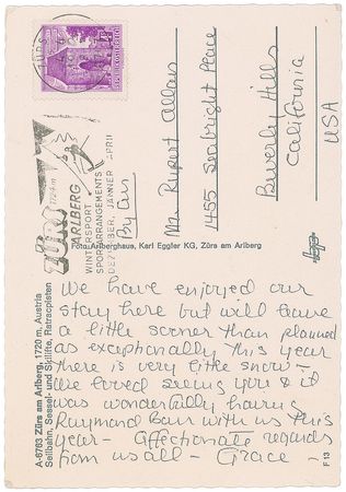 Lot #932 Grace Kelly Handwritten Letter Signed - Image 1